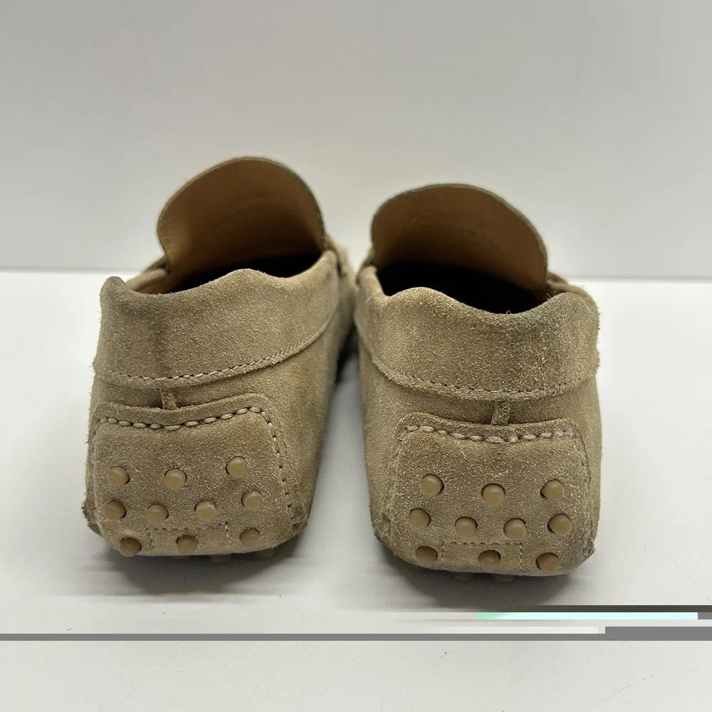Jack Erwin Parker Penny Driving Loafers Men's Size 8 Classic Shoes Beige Suede